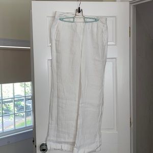 White Linen Pants Size 6